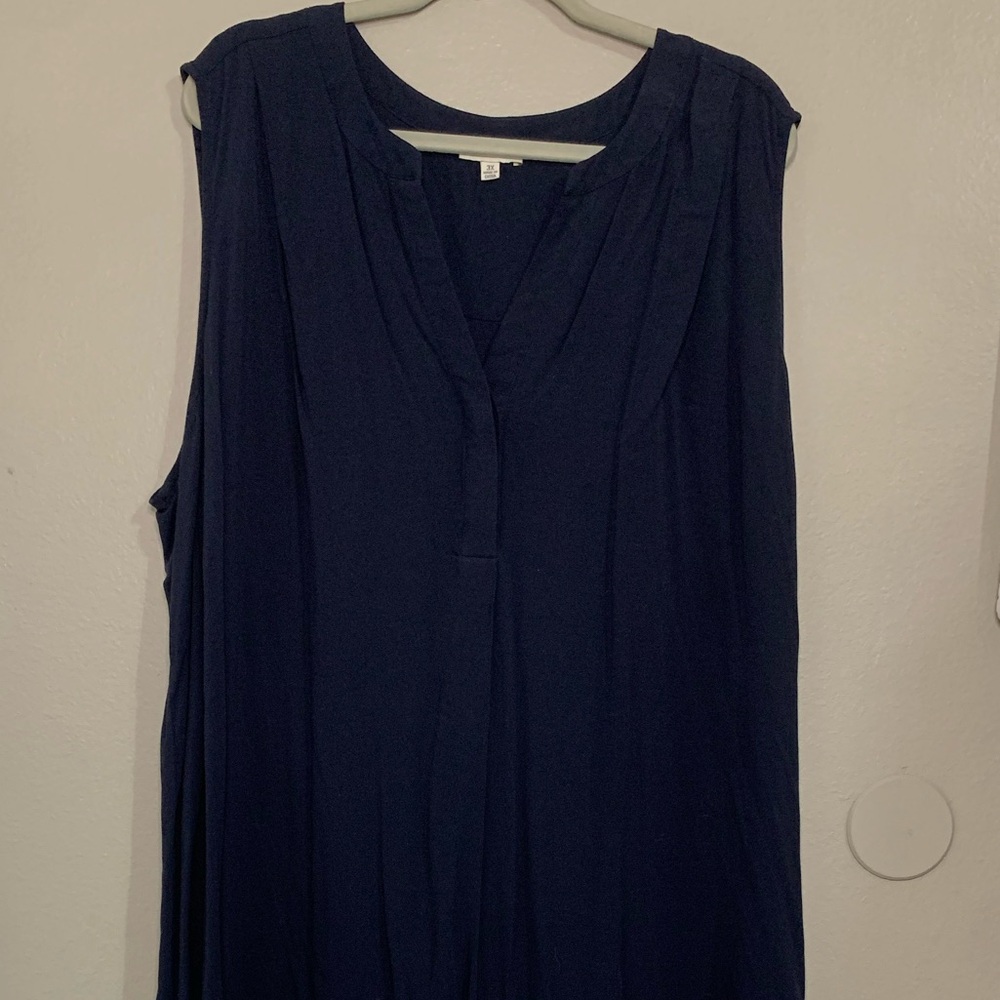Alex & Lili dark blue Elegant Navy Sleeveless Dress size 3X